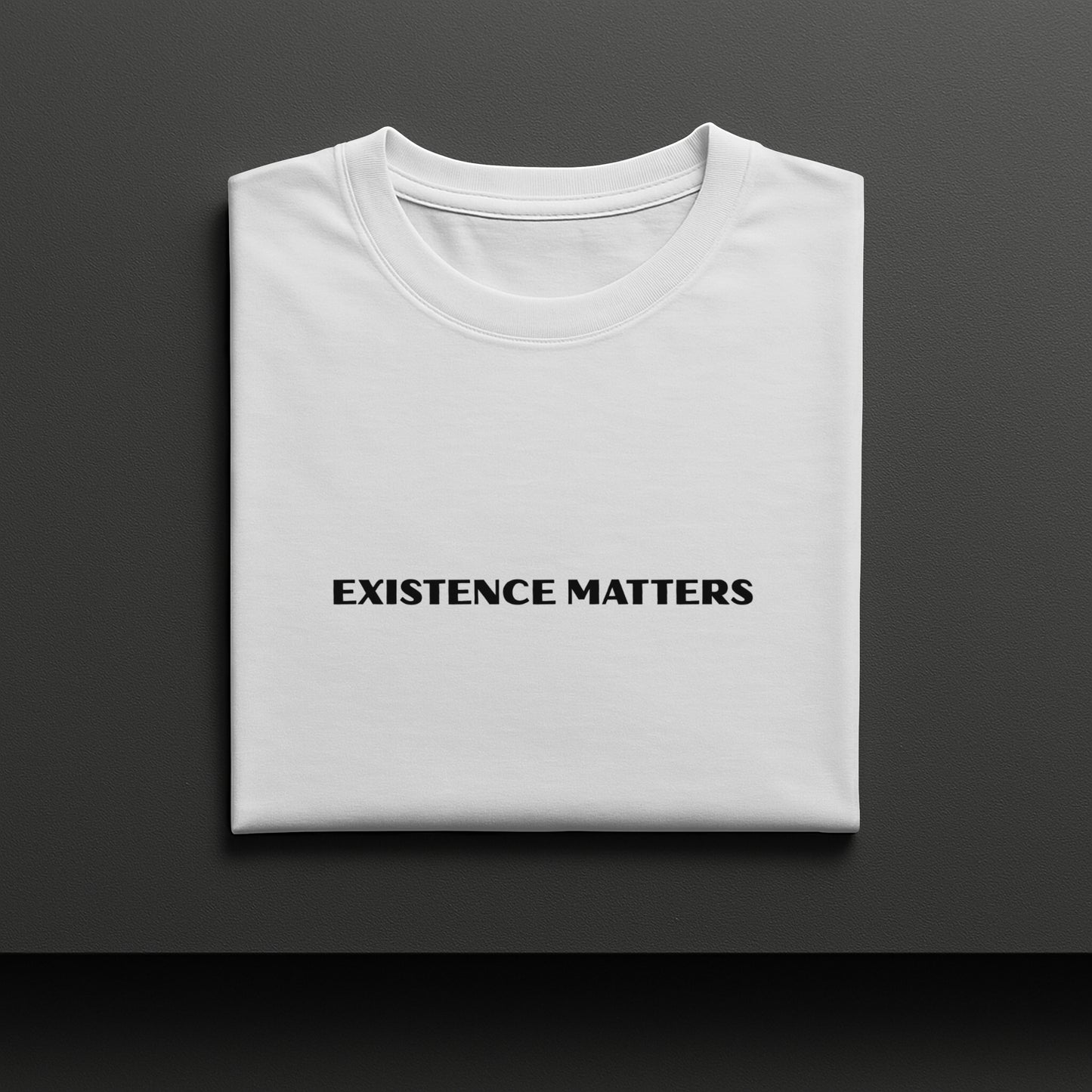 Existence Tee – White Oversized