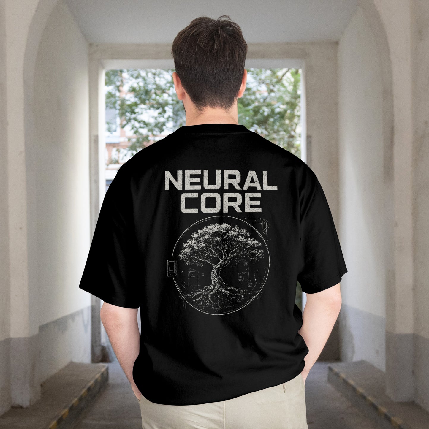Neural Core Tee - Black Oversized