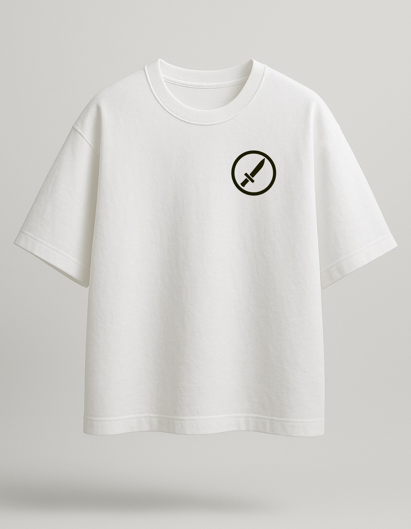The Blade Spirit Tee - White Oversized