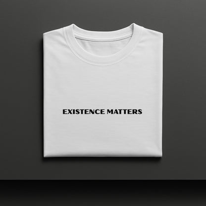 Existence Tee – White Oversized