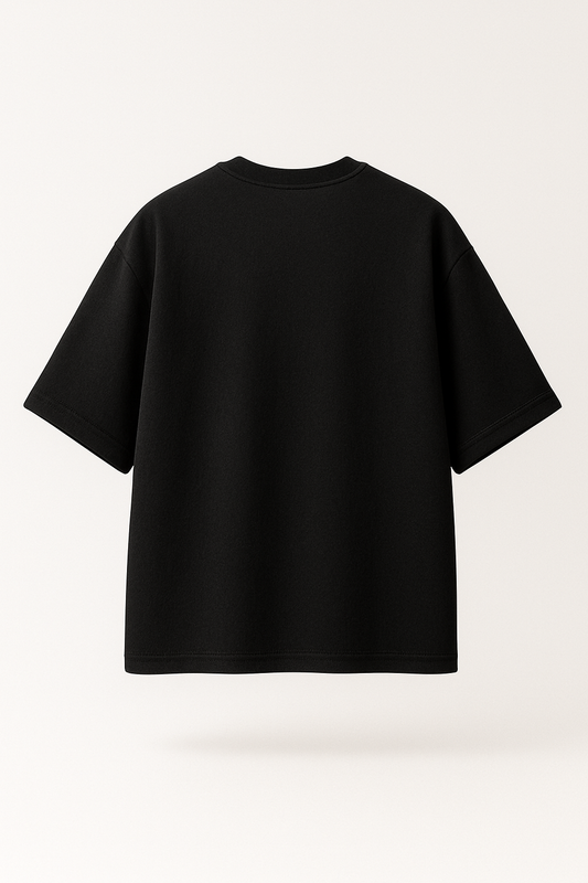 Inhale Tee – Graphic Edition- Black Oversized