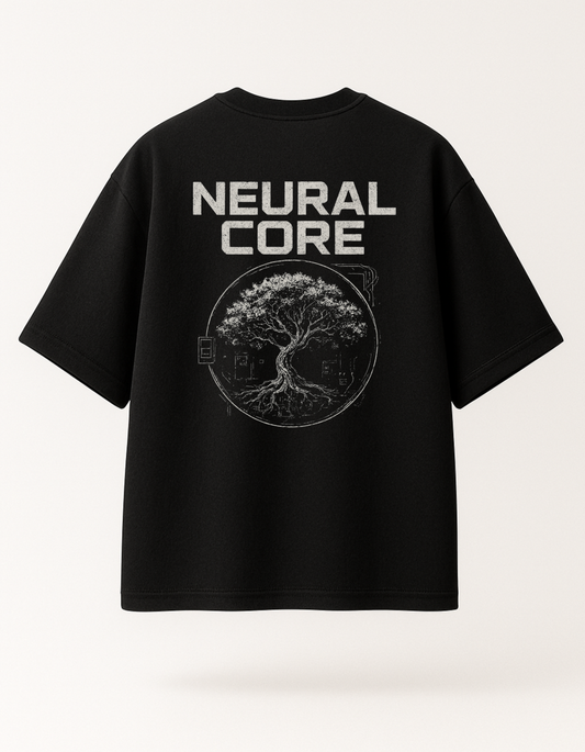 Neural Core Tee - Black Oversized