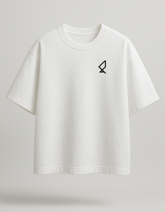 Urban Chaos Tee - White Oversized