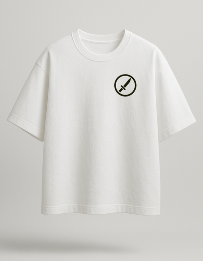 The Blade Spirit Tee - White Oversized