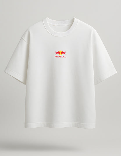 Red Bull Racing Tee – F1 Edition- White Oversized