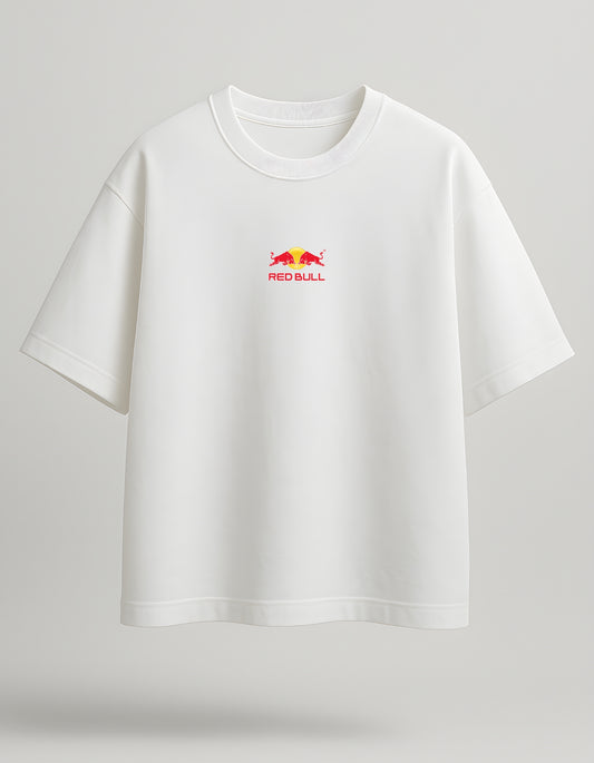 Red Bull Racing Tee – F1 Edition- White Oversized