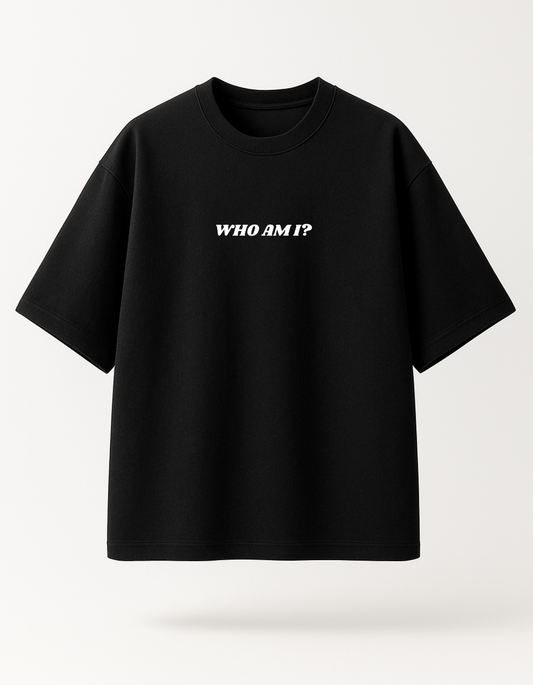 The Identity Void Tee - Black Oversized